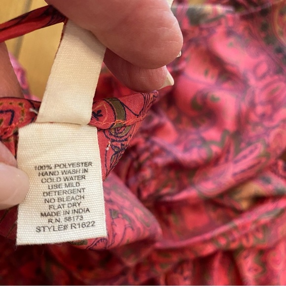 Raga Women’s Passion Struck Halter Maxi Pink Print Dress NWOT small excellent - Picture 11 of 14